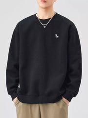 Men's Plus Size Round Neck Long Sleeve Sweatshirt
