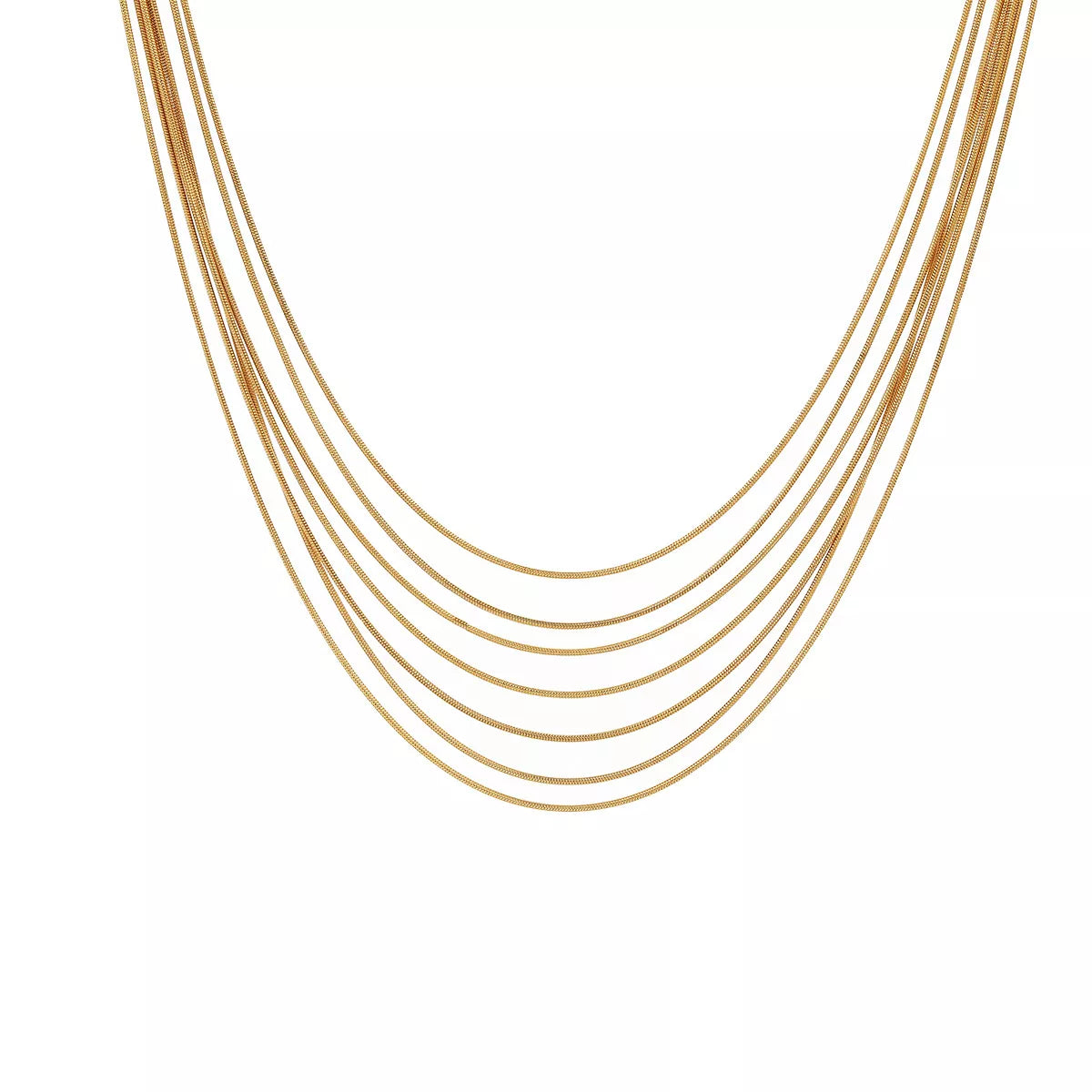 Stainless Steel Multi-Layered Necklace