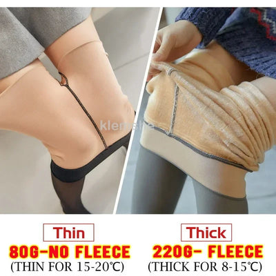 Cosplay Tights Winter Warm Leggings Mesh Stockings Sexy Slim Translucent Pantyhose Nylon High Waist Elastic Thick Sock Pants