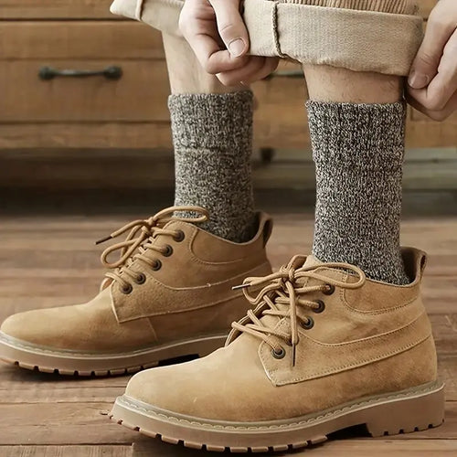 3 Pairs Winter Warm Thick Towel bottom Man Socks Wool Socks Slipper 39-44