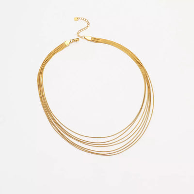 Stainless Steel Multi-Layered Necklace