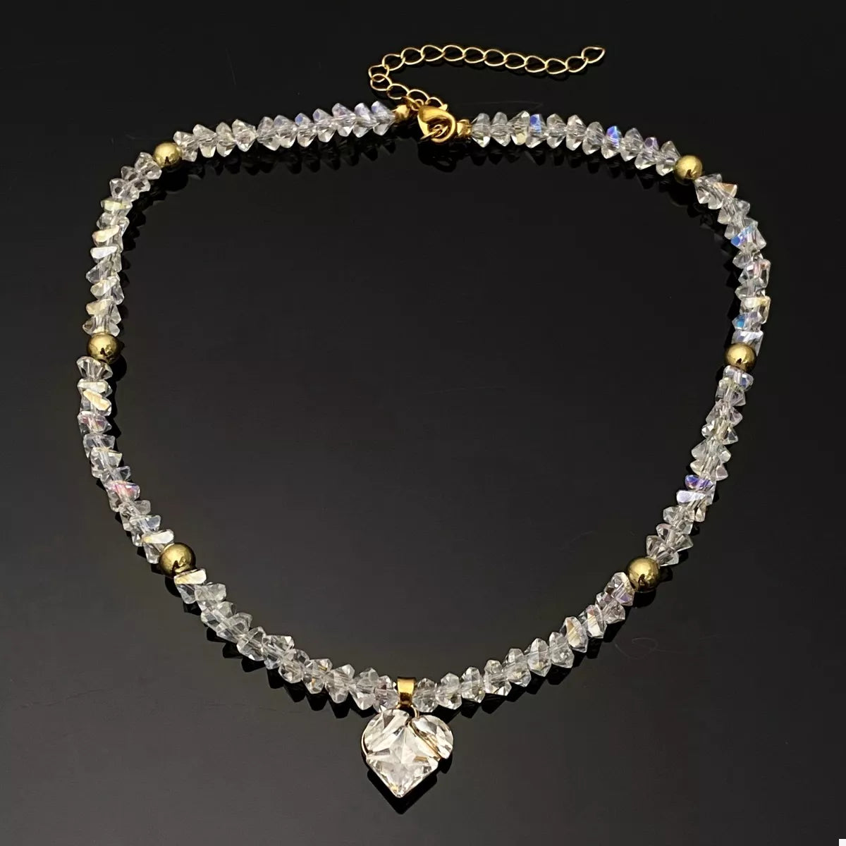 Pearl & Heart Pendant Necklace