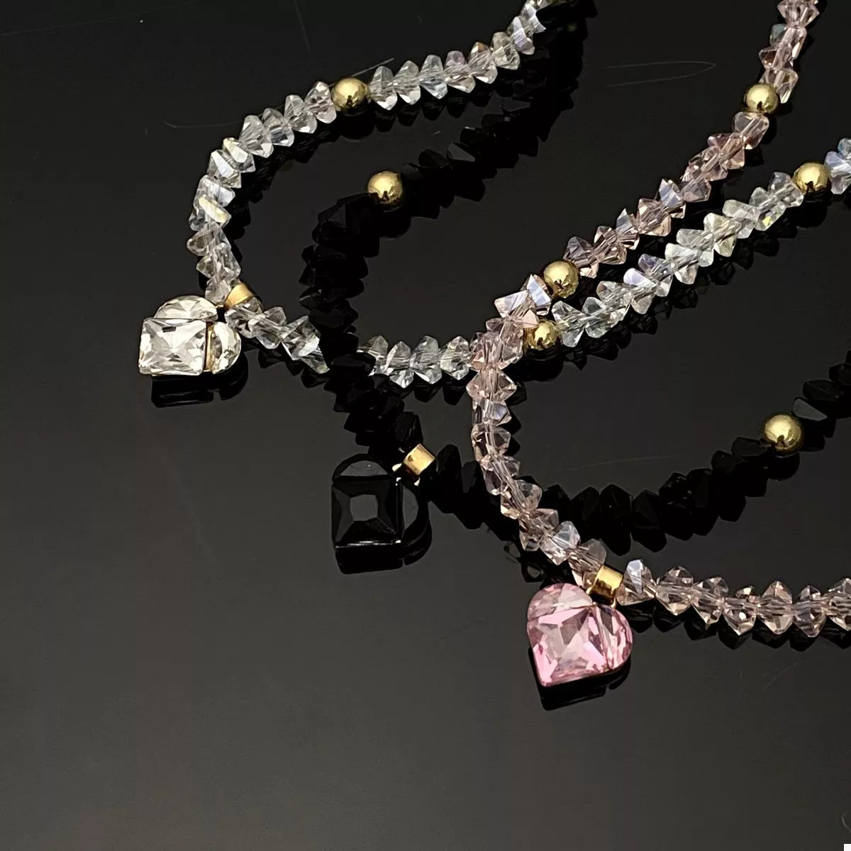 Pearl & Heart Pendant Necklace